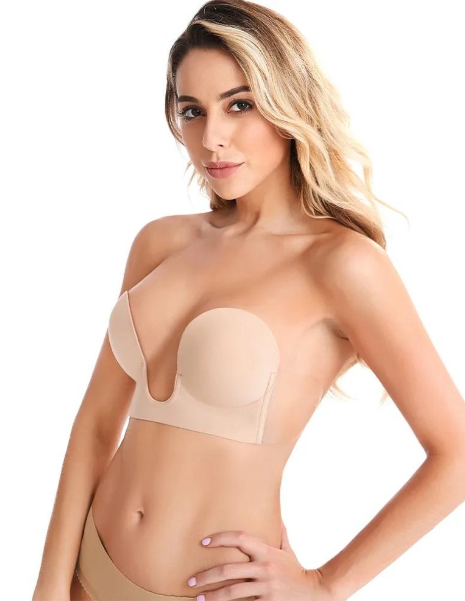 Bra Escote Profundo - Sticky Bra #brasier_sin_espalda# #brasier_para_escotes# #brasier_para_vestido# #brasier_strapless# #brasier_adhesivo# #brasier_adherente# #brasier_de_silicon# #brasier_escot