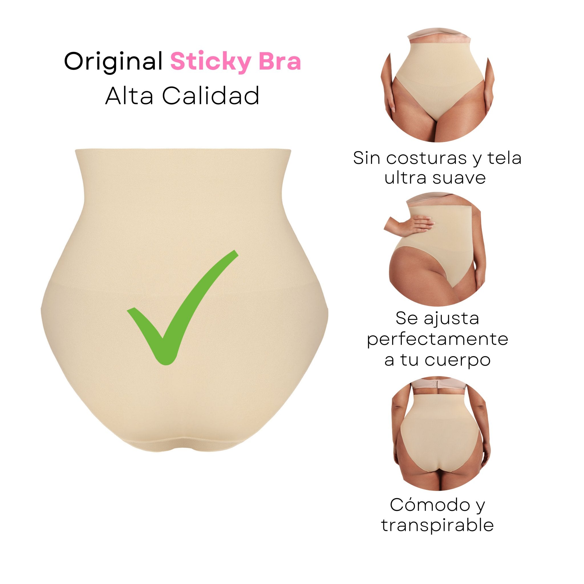Panty Control Abdomen - Sticky Bra #brasier_sin_espalda# #brasier_para_escotes# #brasier_para_vestido# #brasier_strapless# #brasier_adhesivo# #brasier_adherente# #brasier_de_silicon# #brasier_escot
