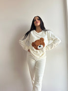 Pijama 2 Piezas Oso - Sticky Bra #brasier_sin_espalda# #brasier_para_escotes# #brasier_para_vestido# #brasier_strapless# #brasier_adhesivo# #brasier_adherente# #brasier_de_silicon# #brasier_escot