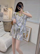 💖 Pijama 2 Piezas Short Tulipans 💖 - Sticky Bra #brasier_sin_espalda# #brasier_para_escotes# #brasier_para_vestido# #brasier_strapless# #brasier_adhesivo# #brasier_adherente# #brasier_de_silicon# #brasier_escot