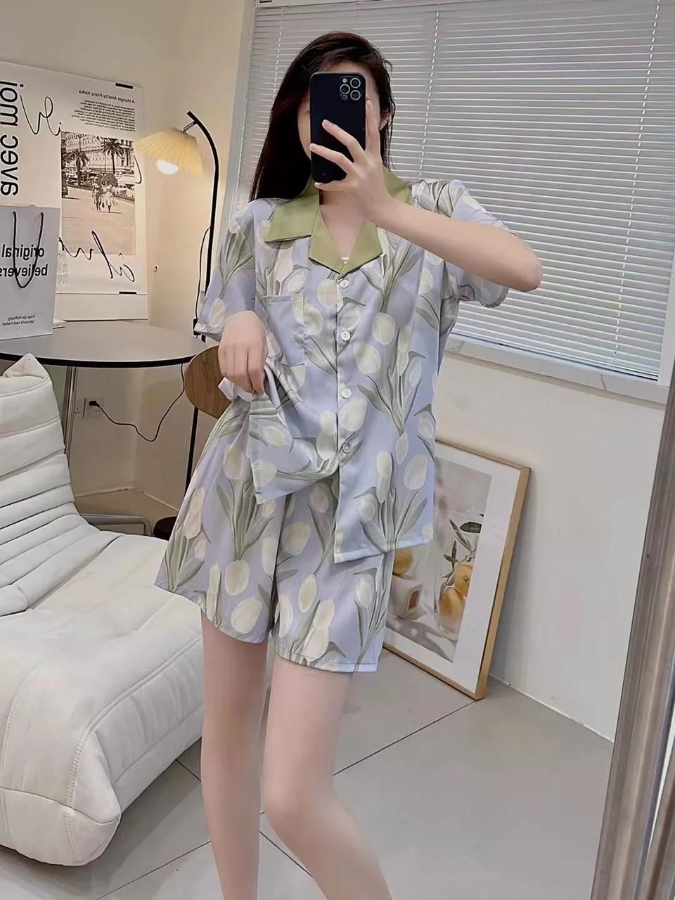 💖 Pijama 2 Piezas Short Tulipans 💖 - Sticky Bra #brasier_sin_espalda# #brasier_para_escotes# #brasier_para_vestido# #brasier_strapless# #brasier_adhesivo# #brasier_adherente# #brasier_de_silicon# #brasier_escot