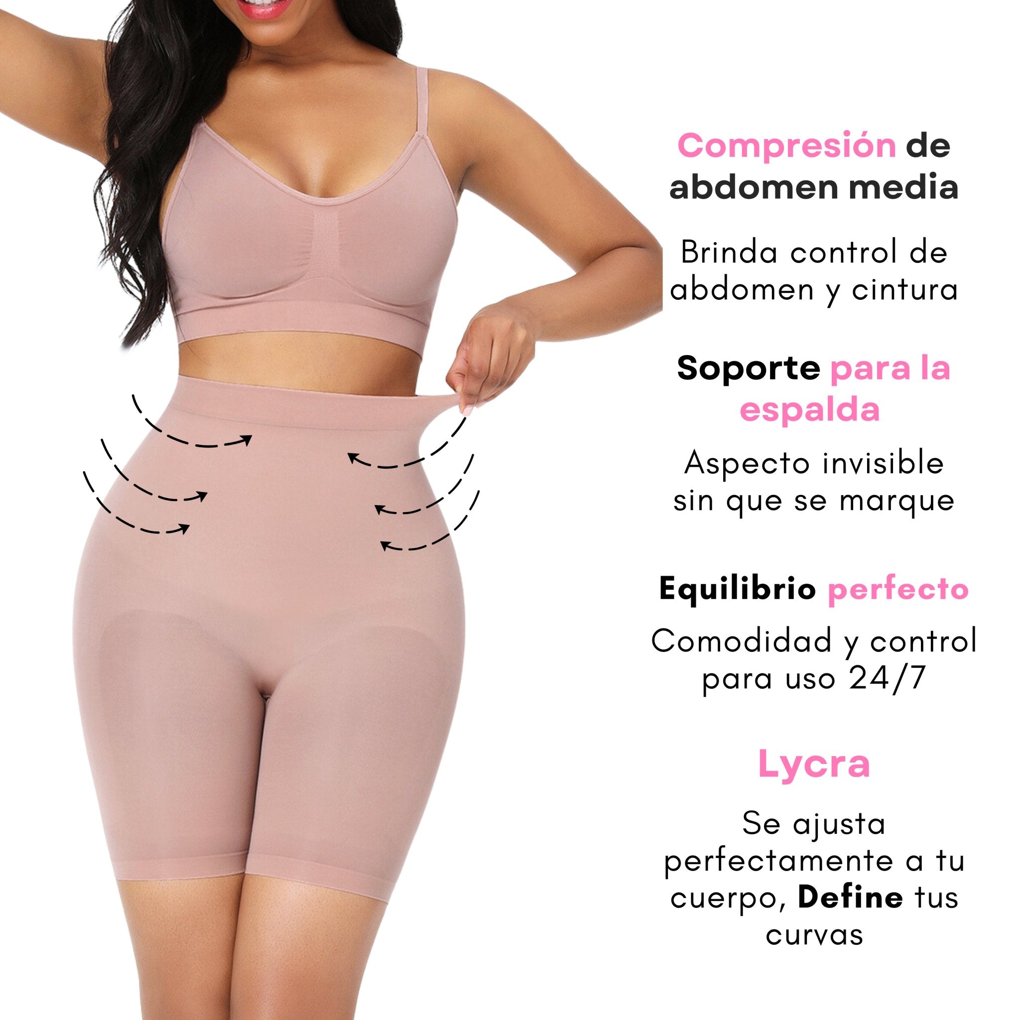 Short Licra - Sticky Bra #brasier_sin_espalda# #brasier_para_escotes# #brasier_para_vestido# #brasier_strapless# #brasier_adhesivo# #brasier_adherente# #brasier_de_silicon# #brasier_escot