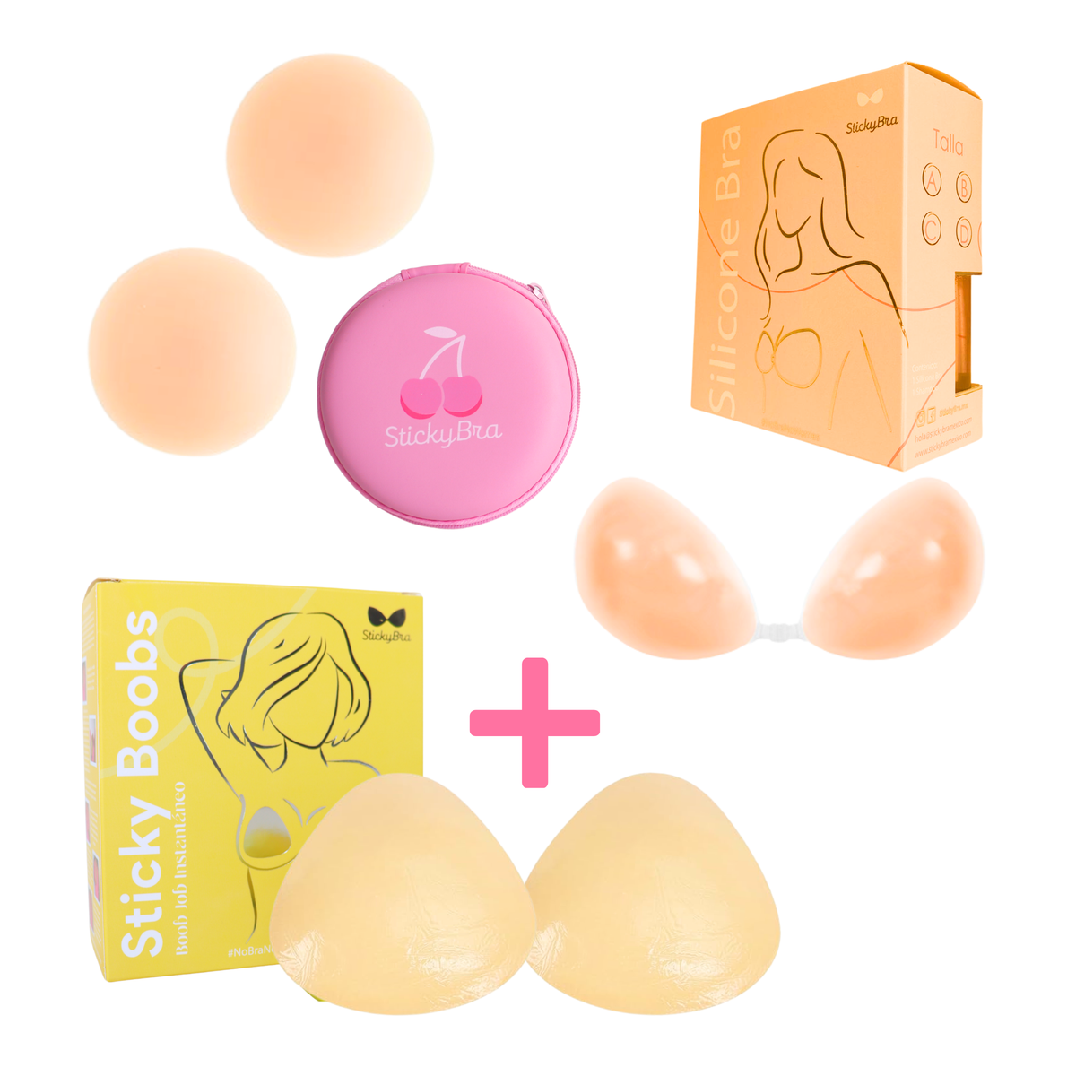 Kit Contra el Agua: Nippis + Silicone Bra + Sticky Boobs – Sticky Bra