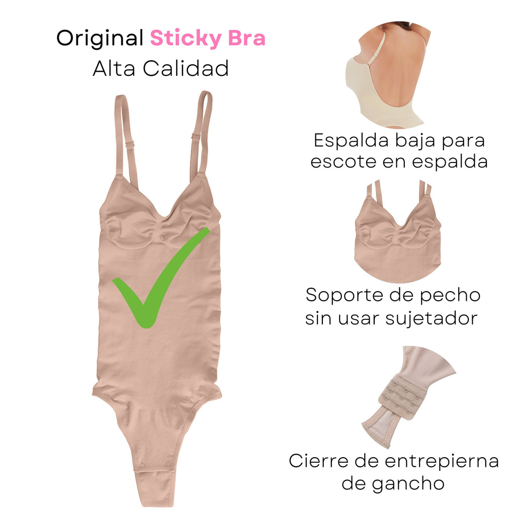 Body Siluet Espalda Baja - Sticky Bra #brasier_sin_espalda# #brasier_para_escotes# #brasier_para_vestido# #brasier_strapless# #brasier_adhesivo# #brasier_adherente# #brasier_de_silicon# #brasier_escot
