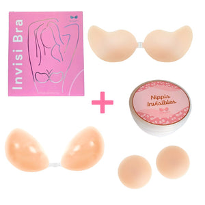 Invisi Bra + Silicone Bra + Nippis Invisibles - Sticky Bra #brasier_sin_espalda# #brasier_para_escotes# #brasier_para_vestido# #brasier_strapless# #brasier_adhesivo# #brasier_adherente# #brasier_de_silicon# #brasier_escot