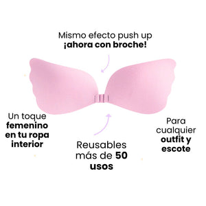 Magic Rosa + Invisi Bra + Silicone Bra - Sticky Bra #brasier_sin_espalda# #brasier_para_escotes# #brasier_para_vestido# #brasier_strapless# #brasier_adhesivo# #brasier_adherente# #brasier_de_silicon# #brasier_escot