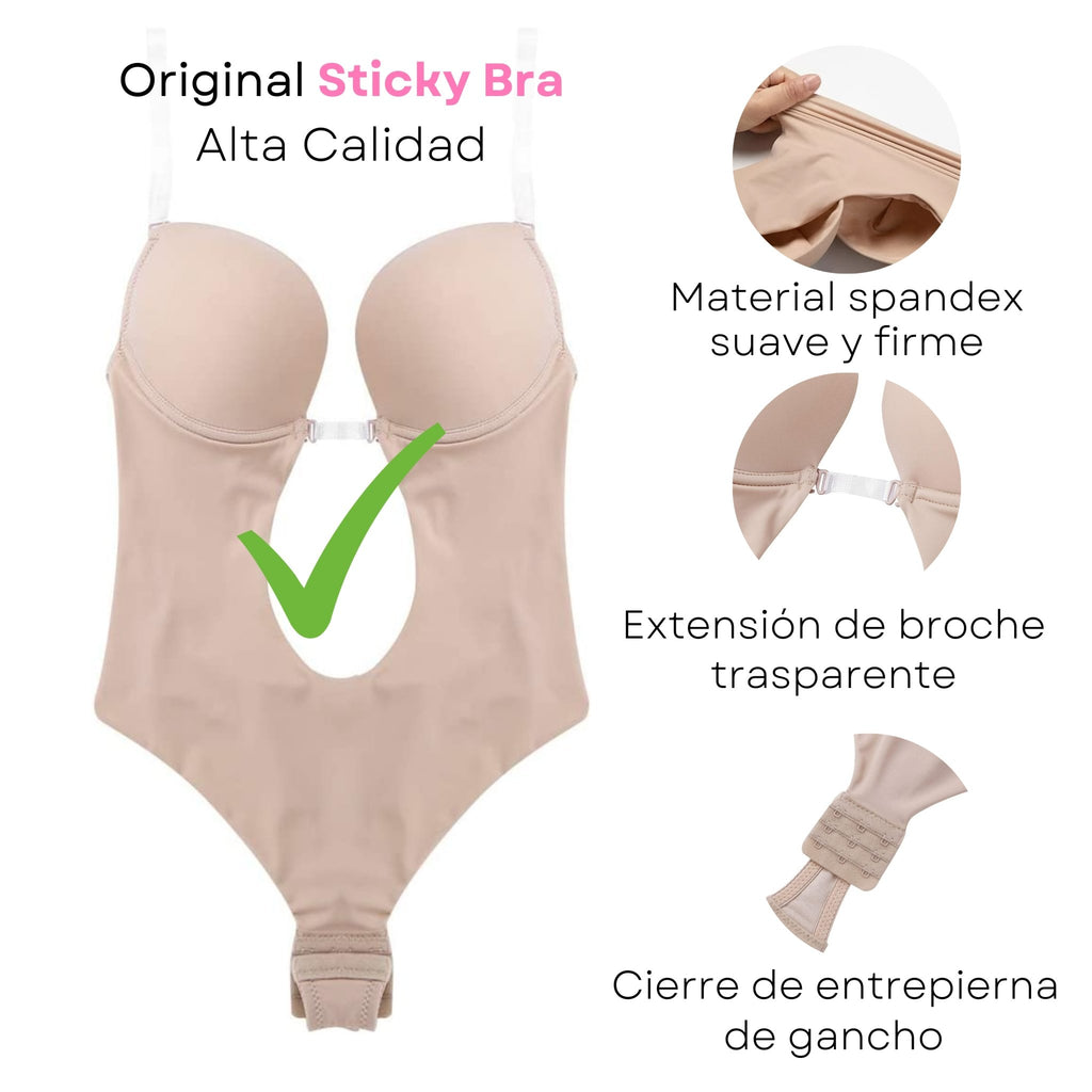 Shappie - Body Bra Multiescotes - Sticky Bra #brasier_sin_espalda# #brasier_para_escotes# #brasier_para_vestido# #brasier_strapless# #brasier_adhesivo# #brasier_adherente# #brasier_de_silicon# #brasier_escot