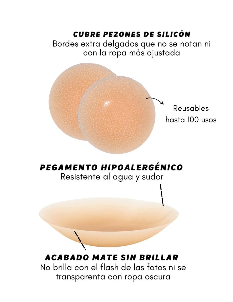 Shappie - Body Multiescotes + Nippis Invisibles - Sticky Bra #brasier_sin_espalda# #brasier_para_escotes# #brasier_para_vestido# #brasier_strapless# #brasier_adhesivo# #brasier_adherente# #brasier_de_silicon# #brasier_escot