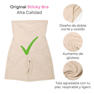 Shappies - Body Short - Sticky Bra #brasier_sin_espalda# #brasier_para_escotes# #brasier_para_vestido# #brasier_strapless# #brasier_adhesivo# #brasier_adherente# #brasier_de_silicon# #brasier_escot